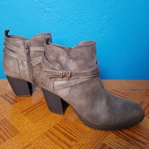 DressBarn Taupe Boots Kendra 8.5